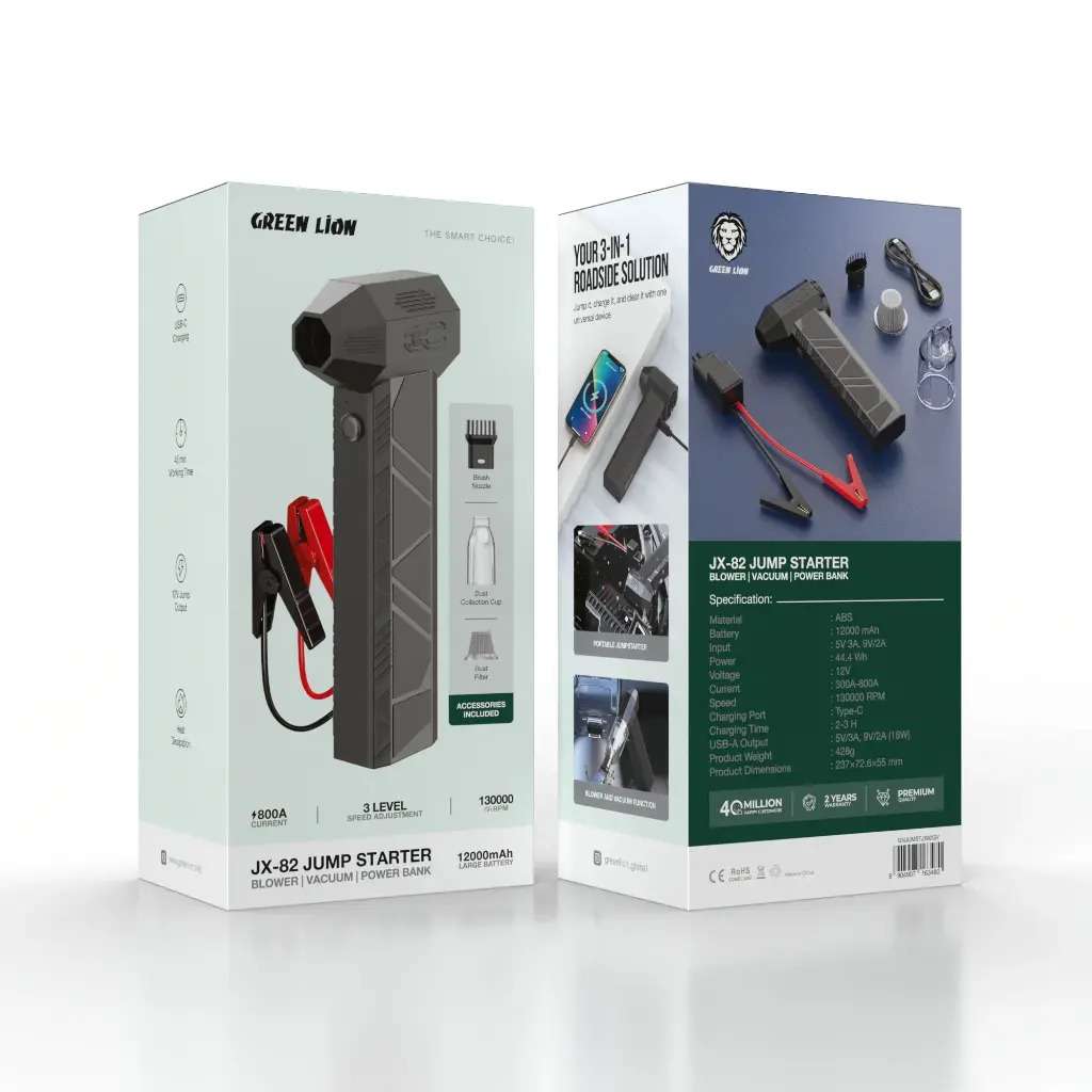 Green Lion JX-82 Jump Starter 12000mAh Price in Kenya | Linkphones Center