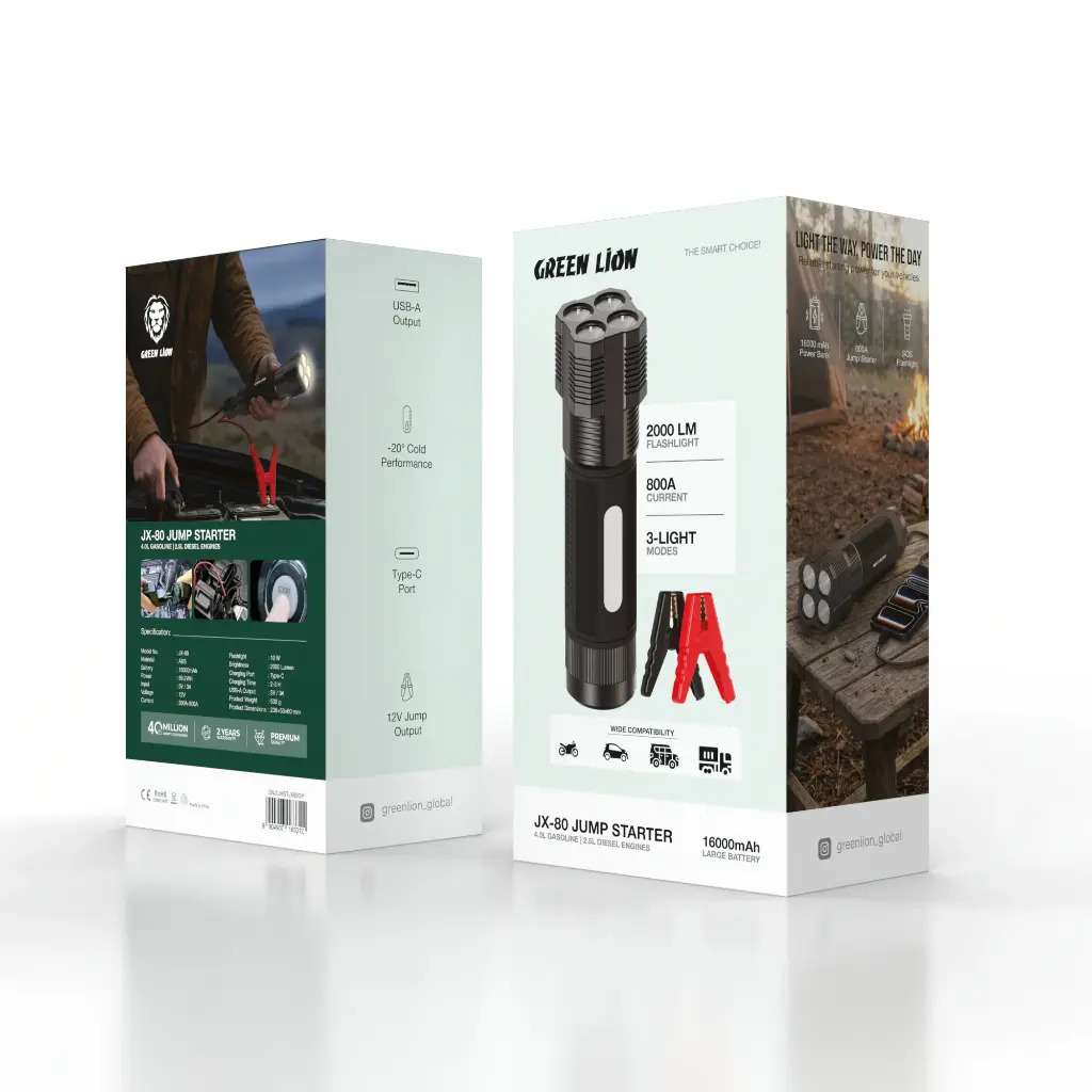 Green Lion JX-80 12V Jump Starter 16000mAh Price in Kenya | Linkphones Center
